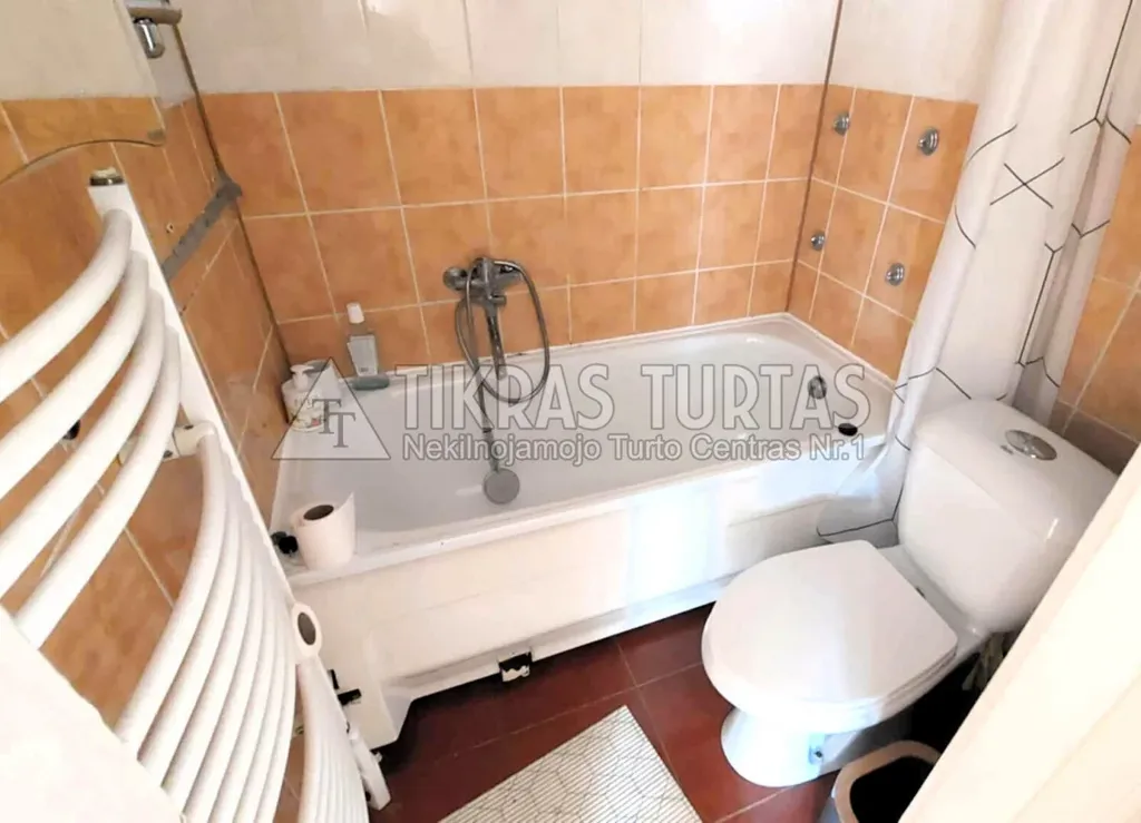 Salles de bain - Three-Room Flat with Glazed Balcony in Klaipėda