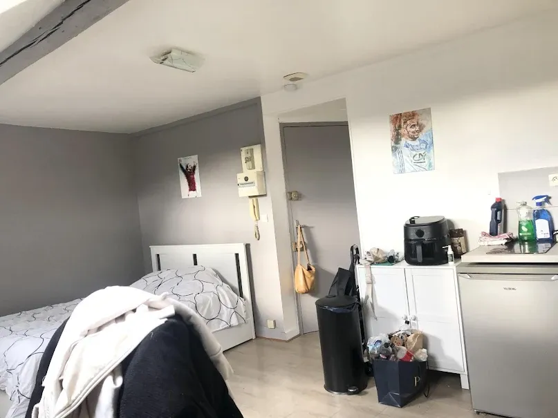 Kitchen - Studio with Proximity to CHU in Rouen