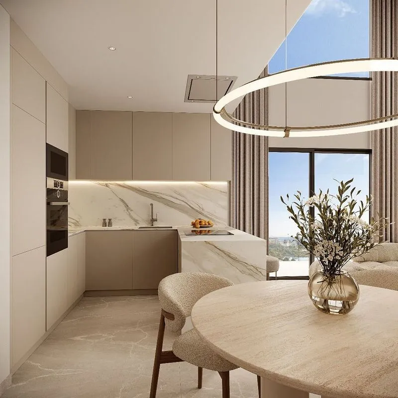 Köök - Penthouse with Pool in Calpe's Levante Zone