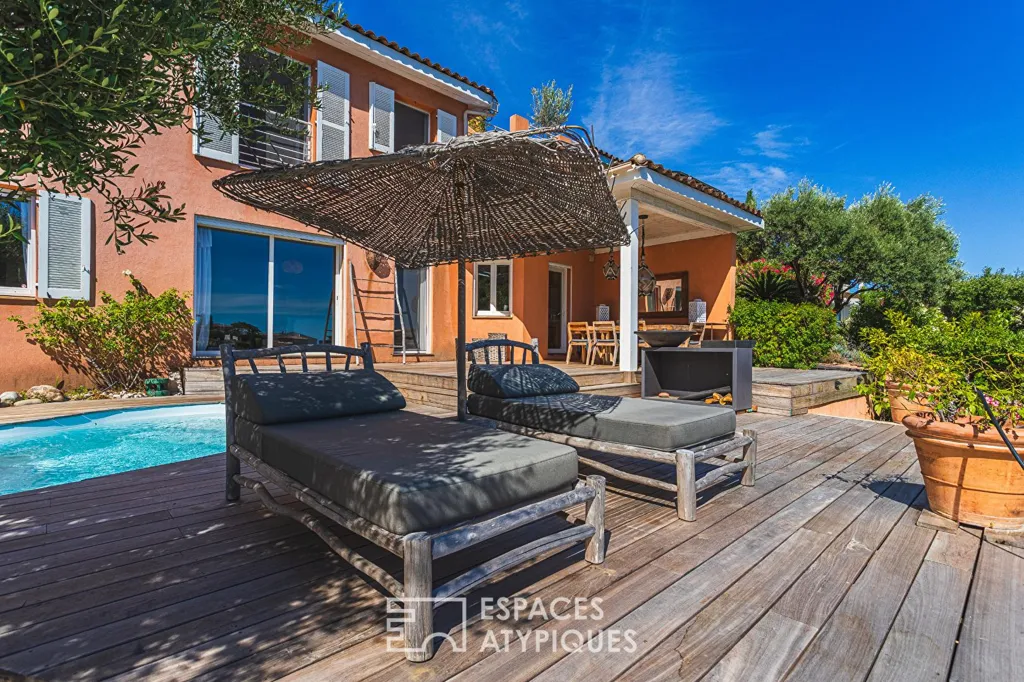 Bassein - Villa with Sea View and Pool in Hyères