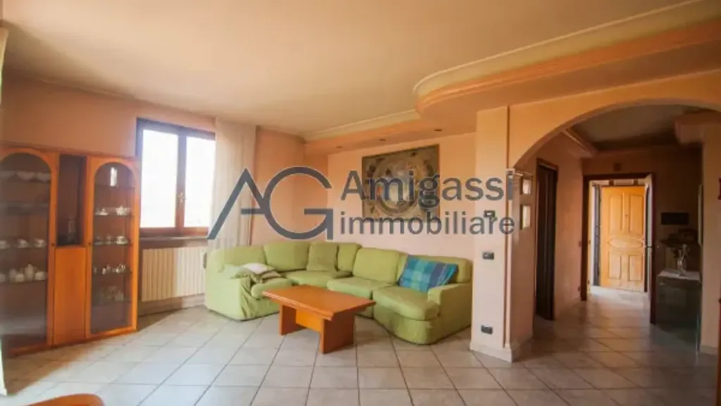 Soggiorno - Villa bifamiliare con giardino privato a Zanica