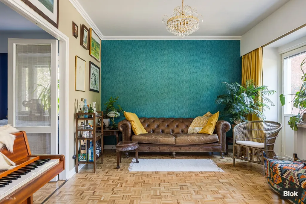Séjour - Renovated Apartment with Balcony in Ruskeasuo