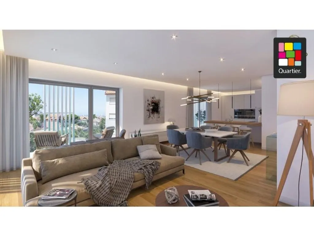 Living Room - Luxury Apartment with Sea View in Cascais