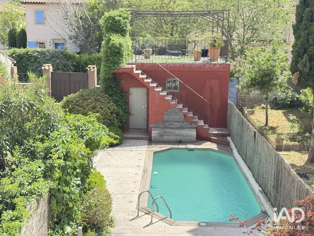 Pool - Charming Townhouse with Pool in Trets