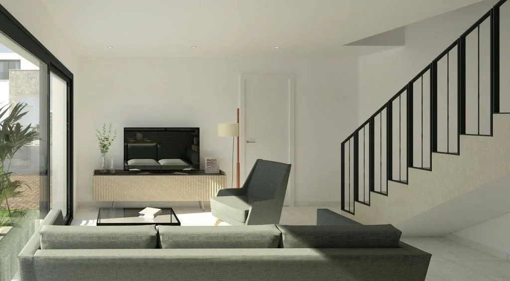 Séjour - Luxury Semidetached House with Pool in Gran Alacant