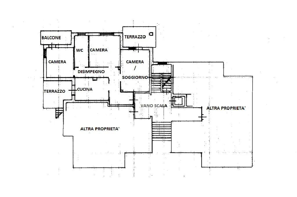 Plan - Penthouse with Balcony in Narzole