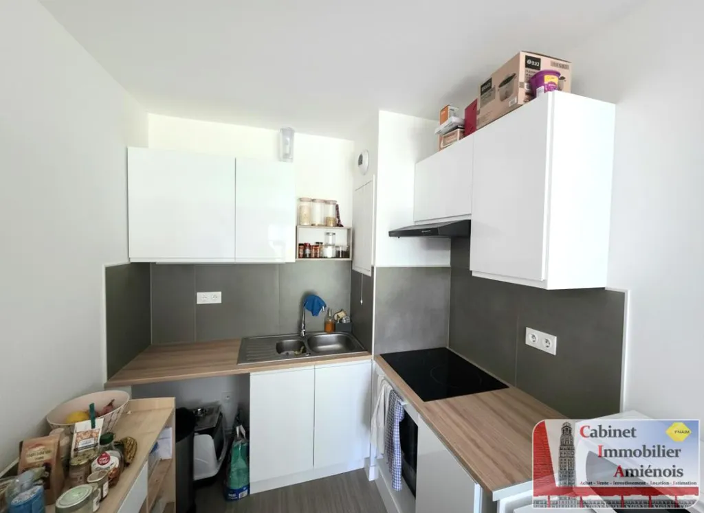 Köök - Modern Apartment with Terrace in Amiens