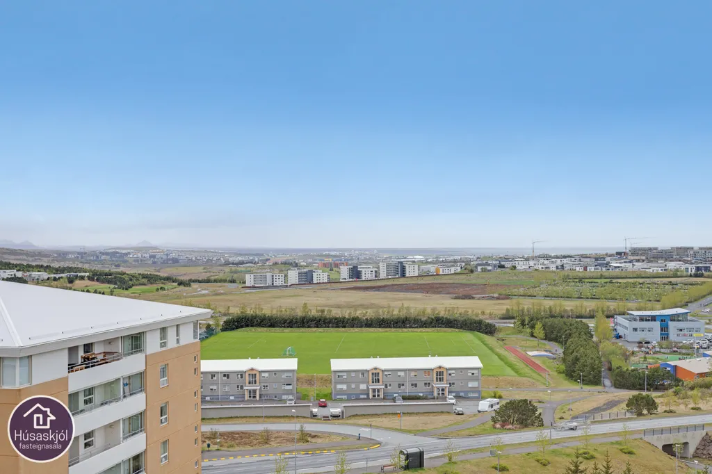 Vue aérienne - Apartment with Panoramic Views in Kopavogur
