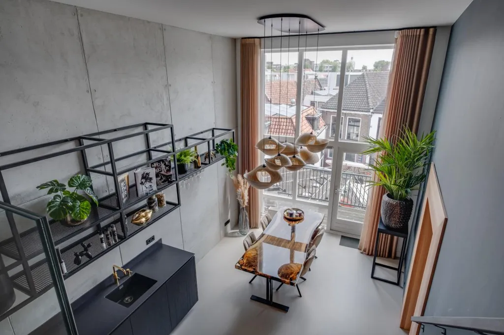 Söögituba - Historic Centre Apartment with Brink View in Deventer