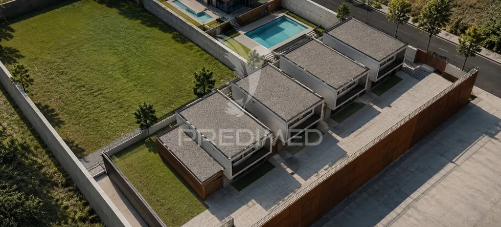 Vista aerea - Modern T4 House with Pool in Valença