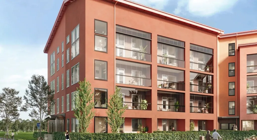Modern Flat with Glazed Balcony in Vantaa