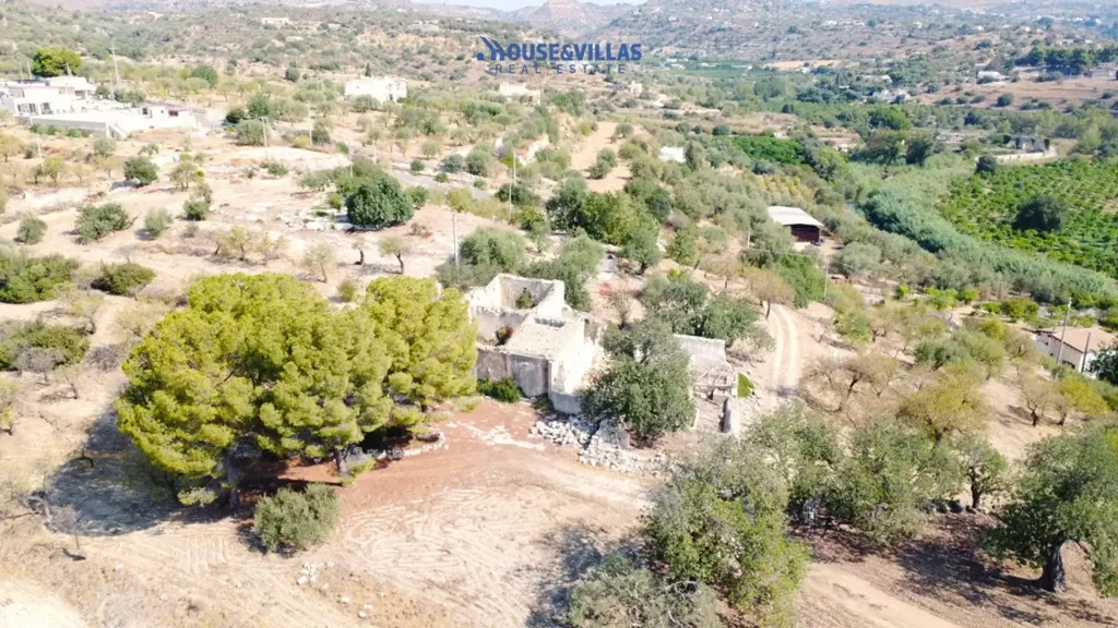 Vue aérienne - Rustic Casale with Panoramic Sea View near Noto