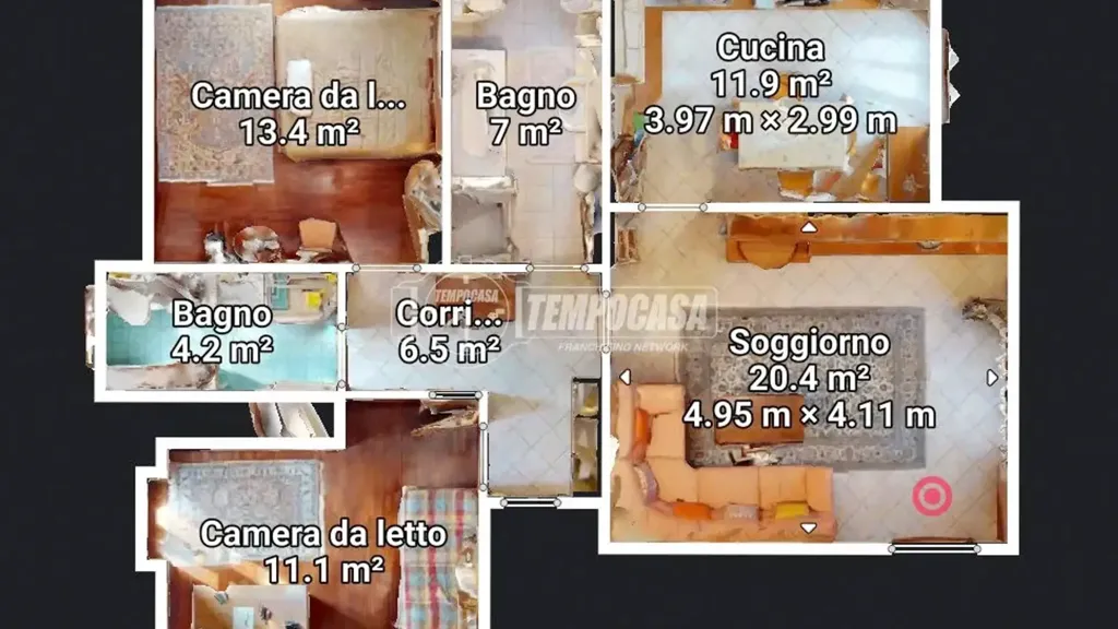 Plaan - Spacious Apartment with Balcony in La Loggia