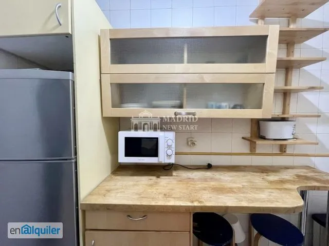 Köök - Fully Furnished Flat with Patio in Chamberí