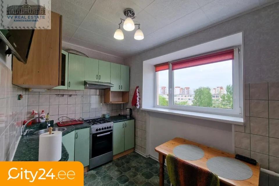 Kitchen - Top Floor Apartment with Balcony in Narva