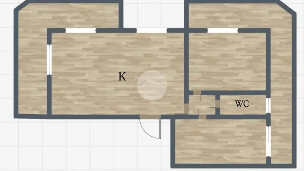 Plaan - Three-Bedroom Apartment with Balcony in Naples