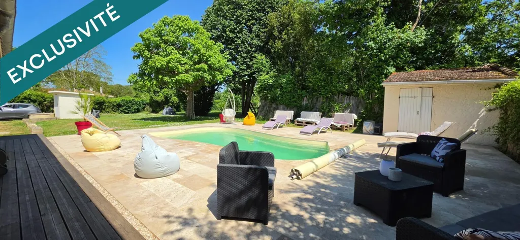 Bassein - Stone House with Heated Pool in Vayres