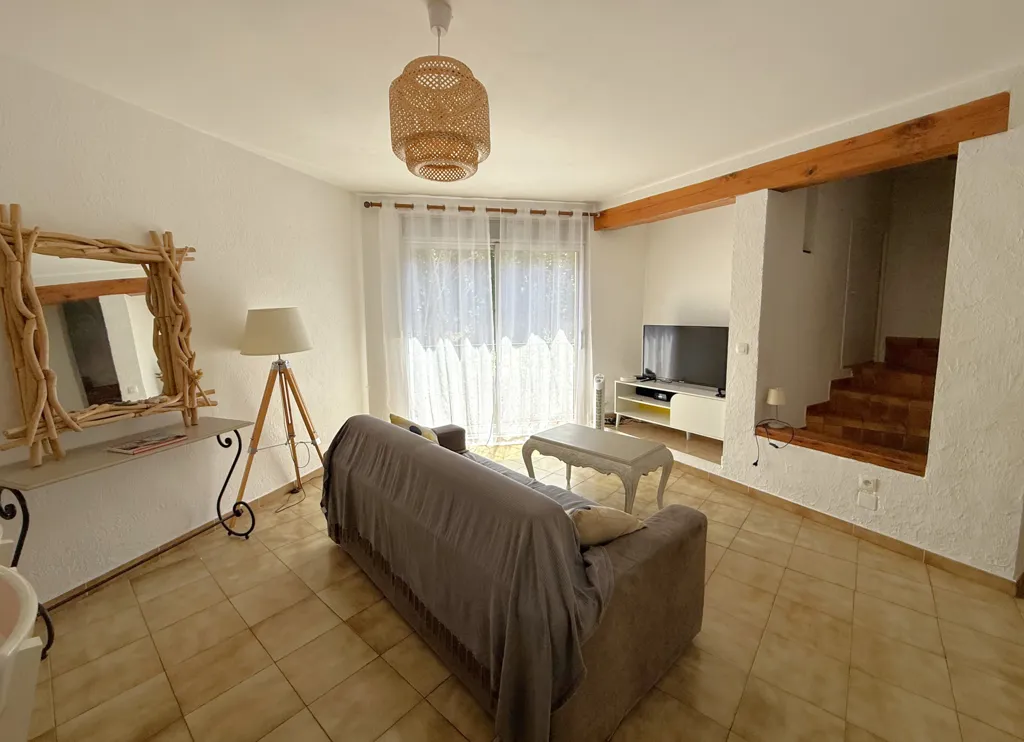 Séjour - Appartement 4 Pièces avec Terrasse à Collioure