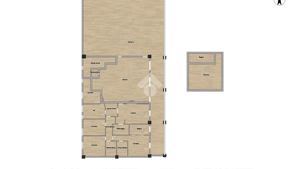 Plan - Duplex with Penthouses and Pool in Rende