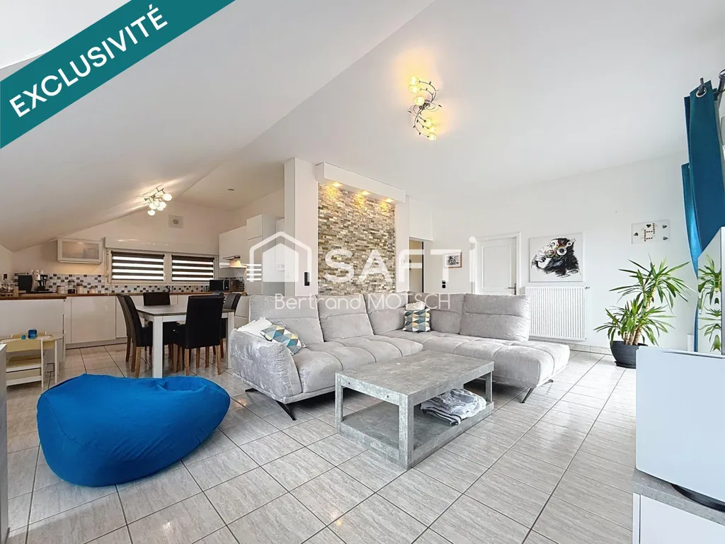 Séjour - Appartement avec Terrasse Sud à Gorcy