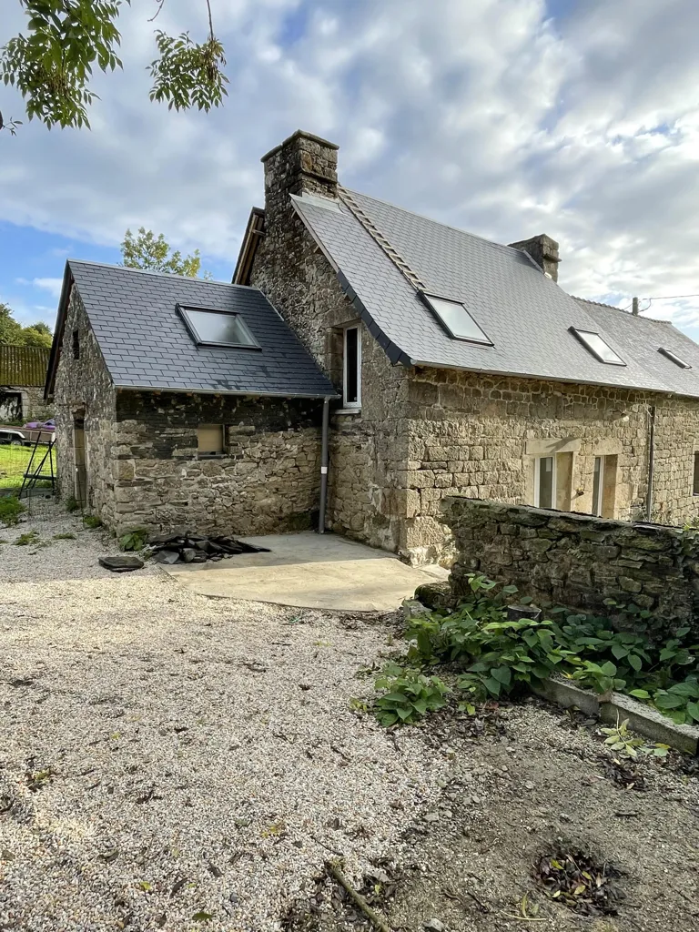 Exterior - Rustic Stone House with Garden in Countryside