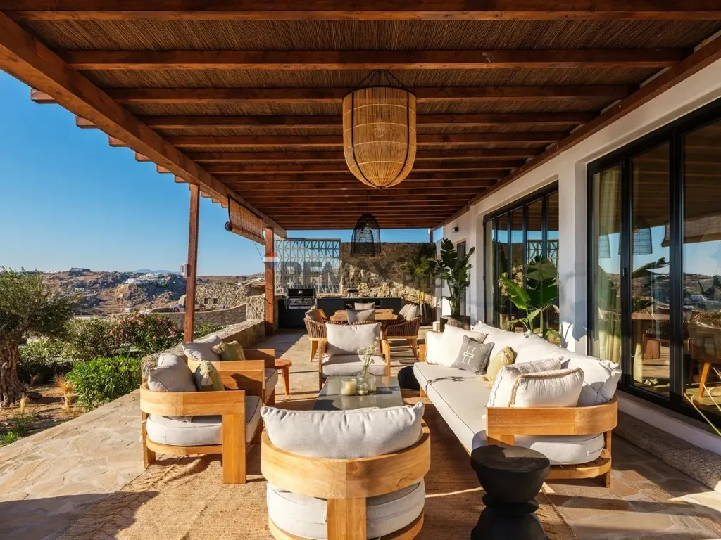 Terrasse - New Villa with Sea View in Mykonos