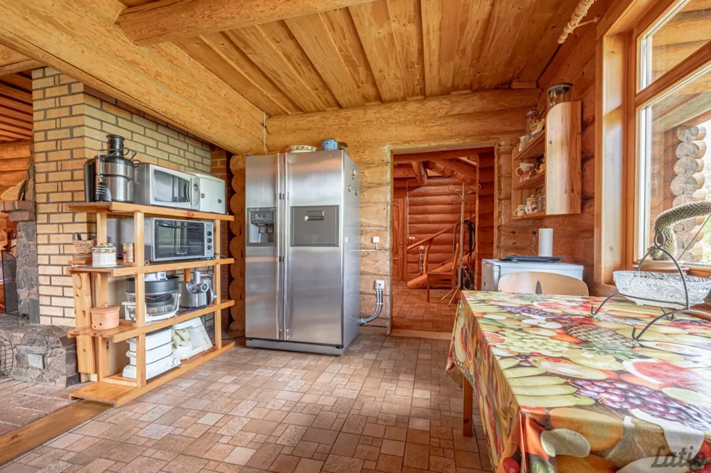 Cuisine - Wooden Cottage with Lake View in Cēsis District