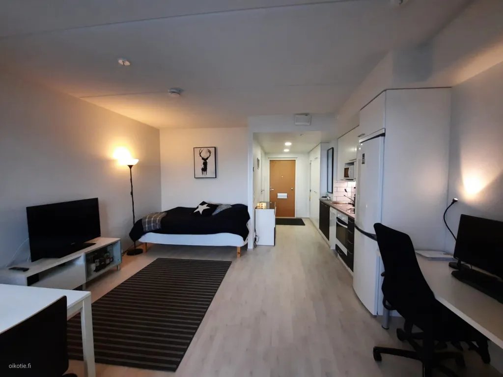 Bedrooms - Studio Apartment with Balcony in Vaasa
