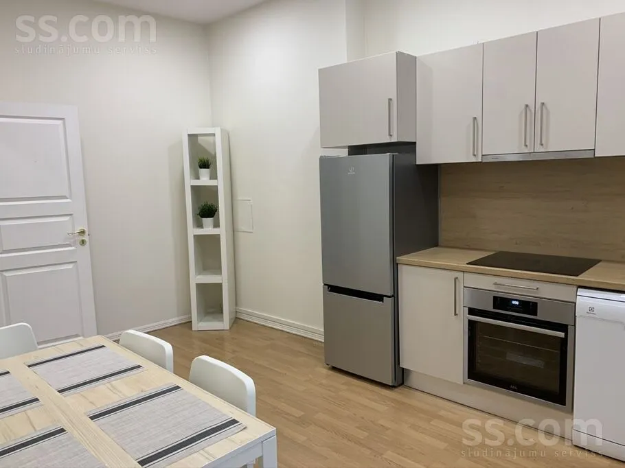 Cuisine - Furnished Apartment with High Ceilings in Riga Centre