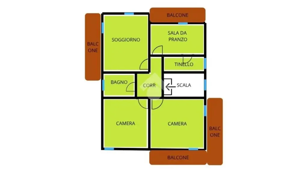 Plan - Panoramic Apartment with Garden in Civitanova Marche