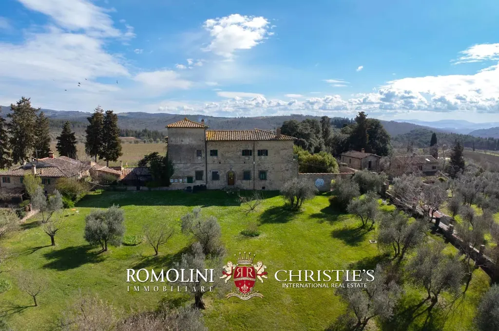 Õhuvaade - Historical Villa with Pool in Chianti Hills
