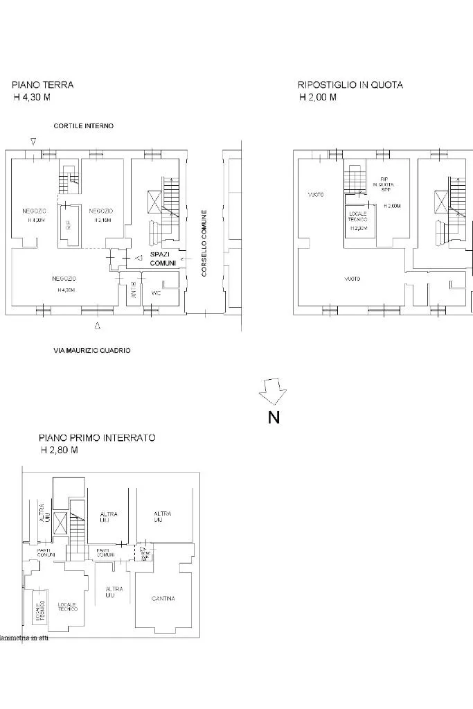 Plan - Charm Loft with Streetfront Windows in Milan