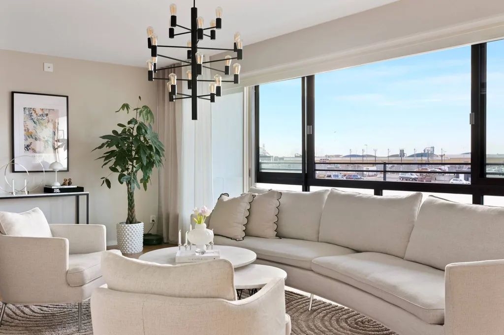 Séjour - Apartment with Balcony in Varberg