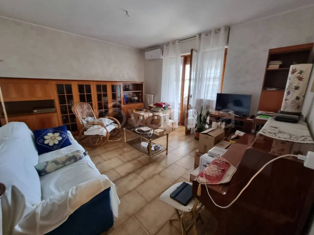 Living Room - Penthouse Apartment with Balcony in Grugliasco