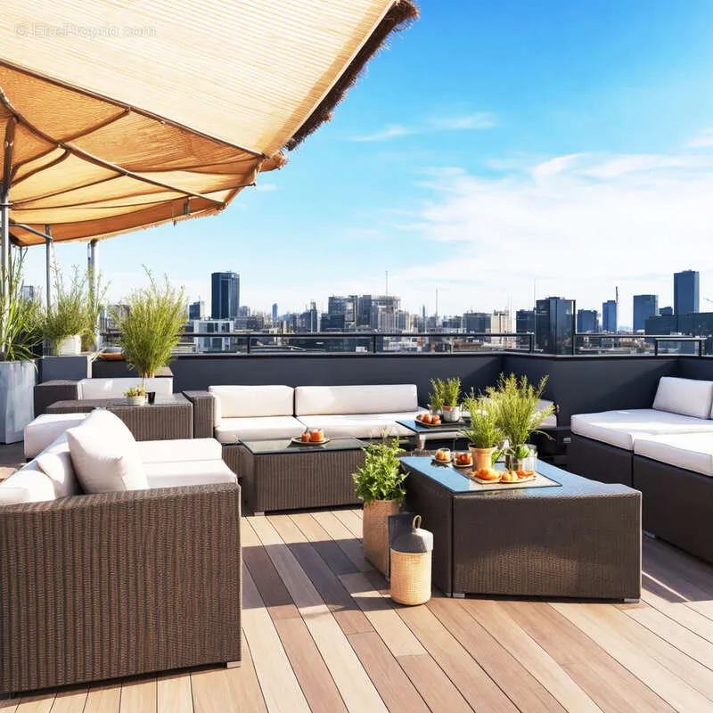 Terrasse - Appartement avec Terrasses et Parking au Dernier Étage