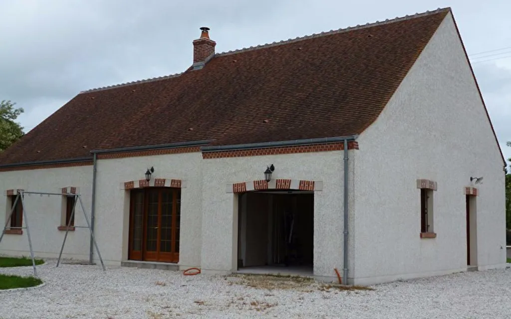 Extérieur - Maison Récemment Construite avec Jardin à Bray-en-Val