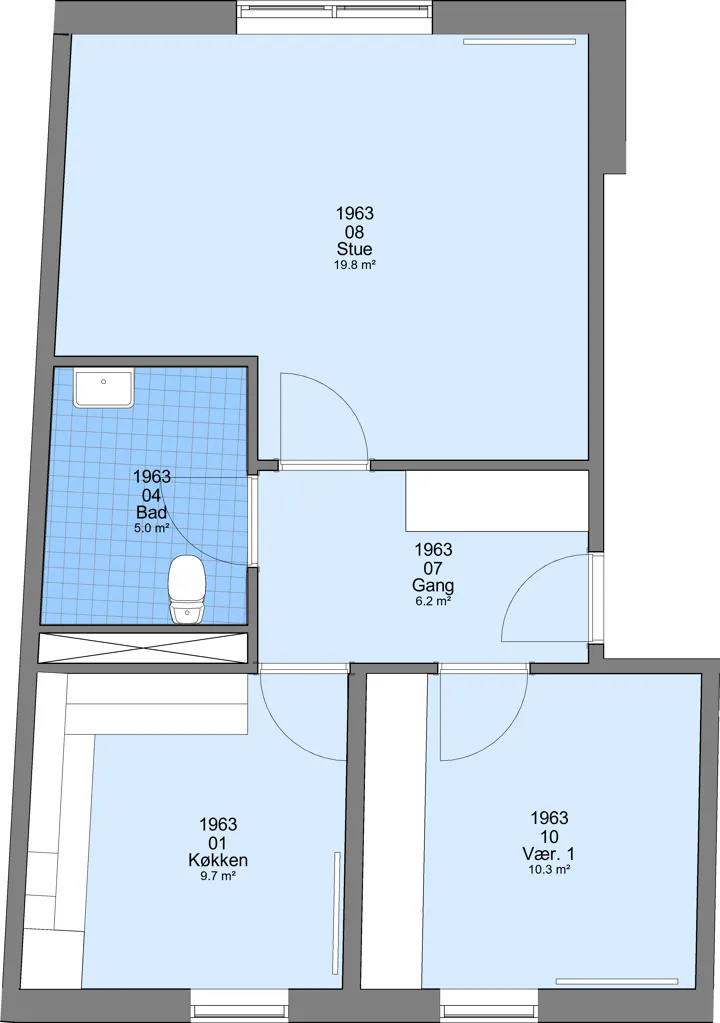 Plaan - Two-Bedroom Flat with Pets Allowed in Frederikshavn