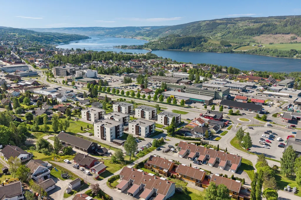 Õhuvaade - Modern Apartment with West-Facing Terrace in Lillehammer