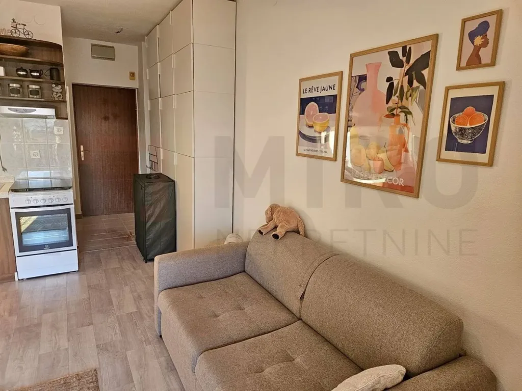 Living Room - Studio Apartment with Sea View in Malinska