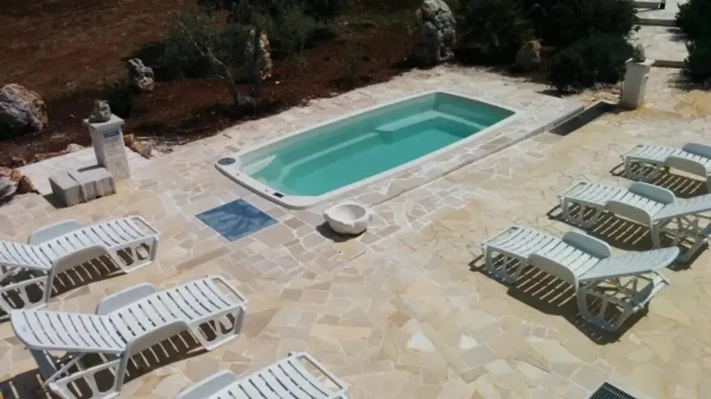 Vue aérienne - Rustic Trullo with Pool in Ostuni