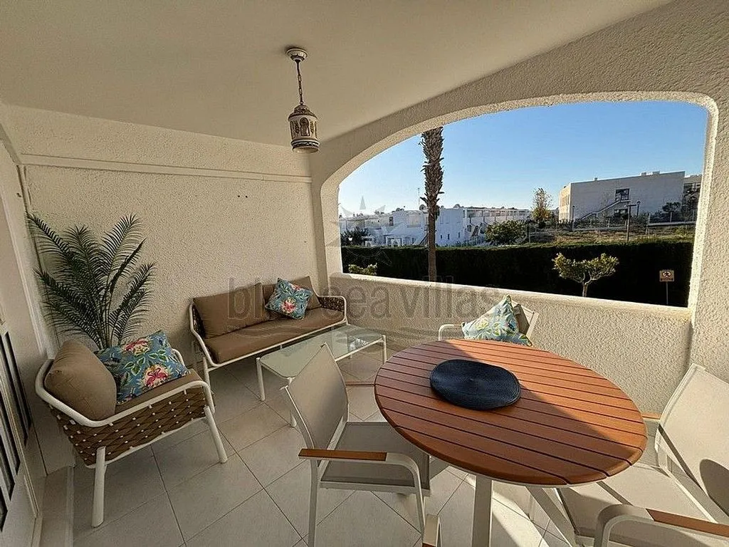 Terrasse - Seasonal Apartment with Pool in Mojácar Playa