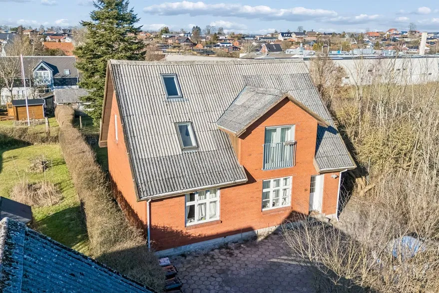 Õhuvaade - Duplex Rental Property with Private Garden in Dronningborg