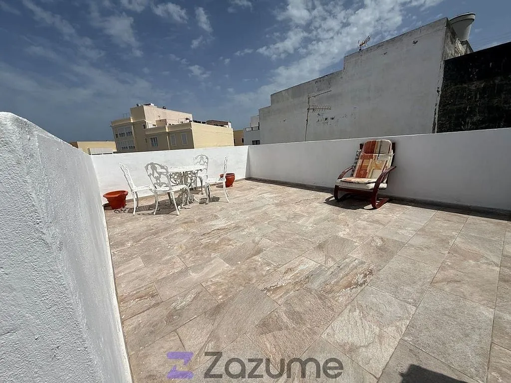 Terrace - Furnished Flat in Arrecife, Lanzarote