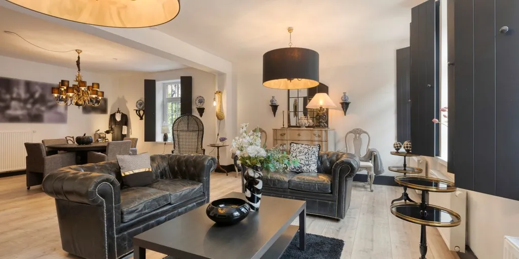 Living Room - Characterful Flat with Impressive Interior in Oud-Rekem