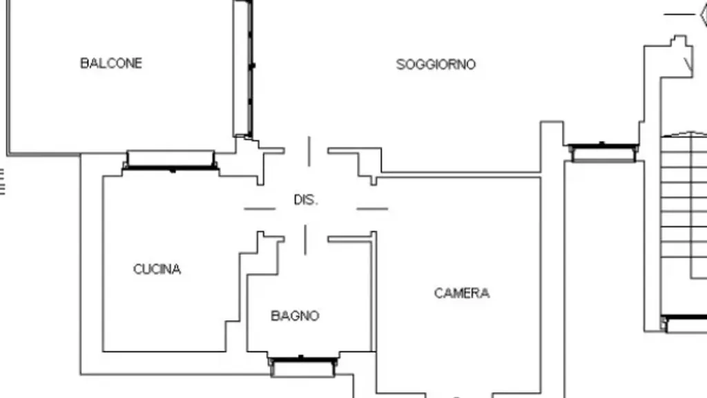 Floor Plan - Duplex with Panoramic Terrace in San Donato Milanese