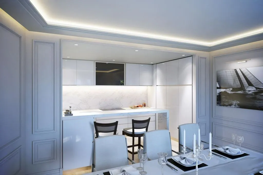 Salle à manger - Appartement de Luxe avec Piscine au Cap d'Antibes