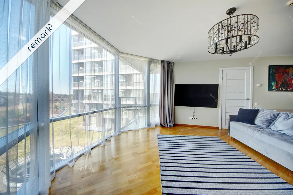 Séjour - Modern Apartment with Sea View in Vilnius