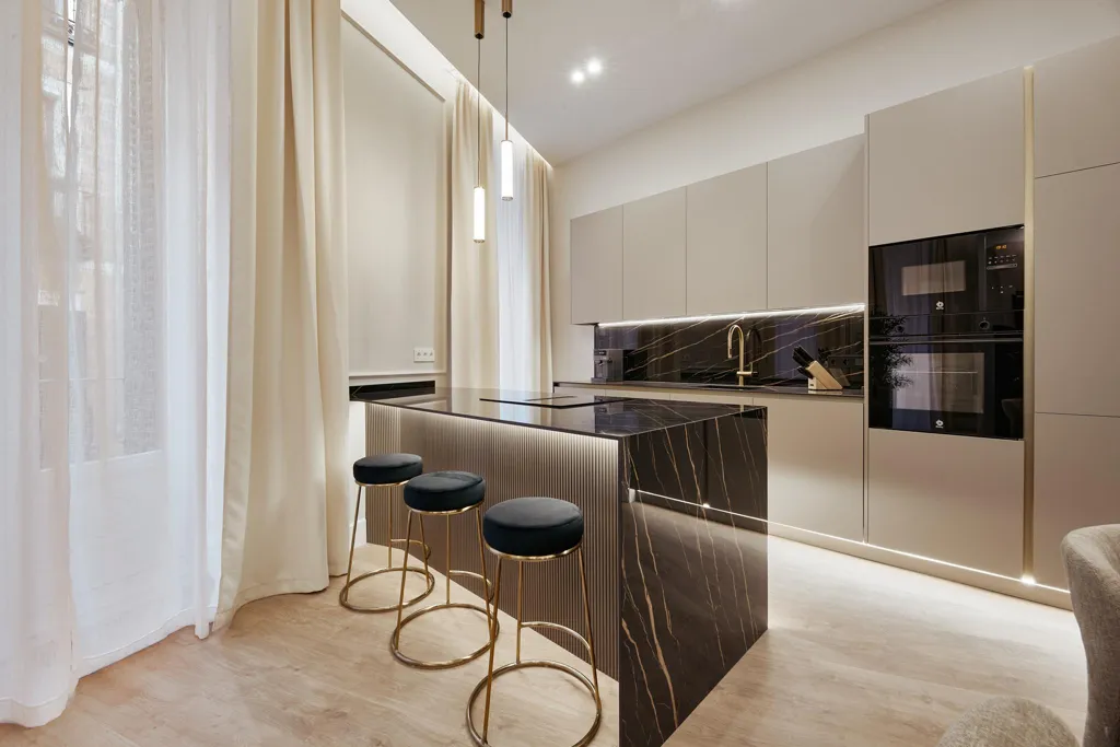 Köök - Transforming Flat with Balconies in Madrid