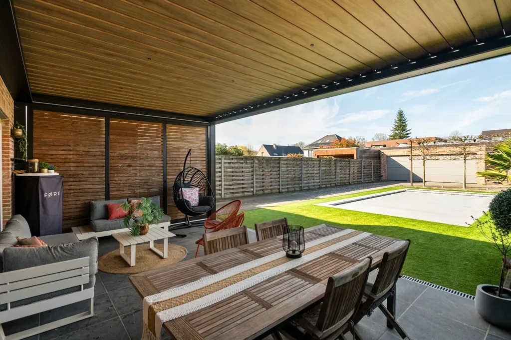 Terrass - Contemporary House with Pool in Ranst