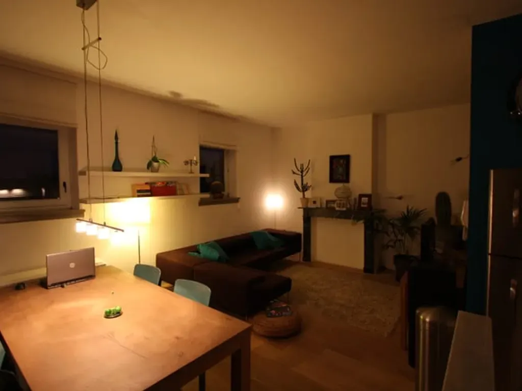 Séjour - Appartement Énergétique dans un Héritage à Oud-Berchem